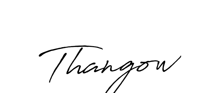The best way (Antro_Vectra_Bolder) to make a short signature is to pick only two or three words in your name. The name Thangow include a total of six letters. For converting this name. Thangow signature style 7 images and pictures png
