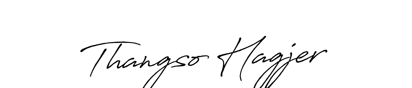 if you are searching for the best signature style for your name Thangso Hagjer. so please give up your signature search. here we have designed multiple signature styles  using Antro_Vectra_Bolder. Thangso Hagjer signature style 7 images and pictures png