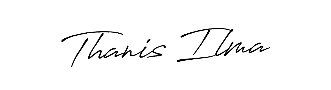 It looks lik you need a new signature style for name Thanis Ilma. Design unique handwritten (Antro_Vectra_Bolder) signature with our free signature maker in just a few clicks. Thanis Ilma signature style 7 images and pictures png