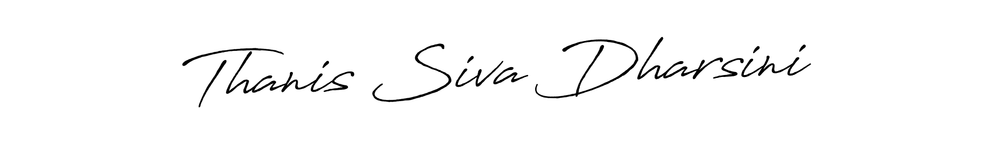 How to make Thanis Siva Dharsini name signature. Use Antro_Vectra_Bolder style for creating short signs online. This is the latest handwritten sign. Thanis Siva Dharsini signature style 7 images and pictures png