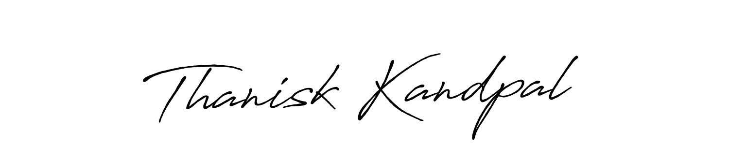 How to make Thanisk Kandpal signature? Antro_Vectra_Bolder is a professional autograph style. Create handwritten signature for Thanisk Kandpal name. Thanisk Kandpal signature style 7 images and pictures png