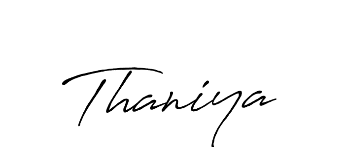 Make a beautiful signature design for name Thaniya. Use this online signature maker to create a handwritten signature for free. Thaniya signature style 7 images and pictures png