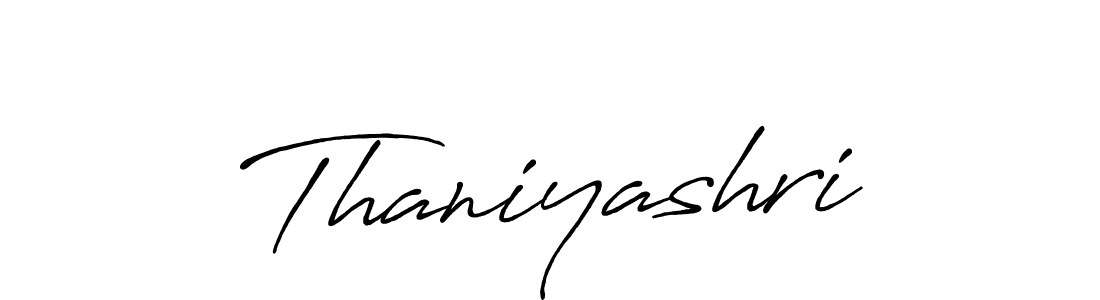 if you are searching for the best signature style for your name Thaniyashri. so please give up your signature search. here we have designed multiple signature styles  using Antro_Vectra_Bolder. Thaniyashri signature style 7 images and pictures png