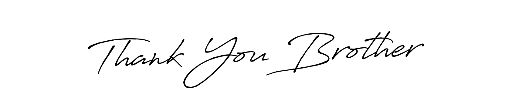 Thank You Brother stylish signature style. Best Handwritten Sign (Antro_Vectra_Bolder) for my name. Handwritten Signature Collection Ideas for my name Thank You Brother. Thank You Brother signature style 7 images and pictures png