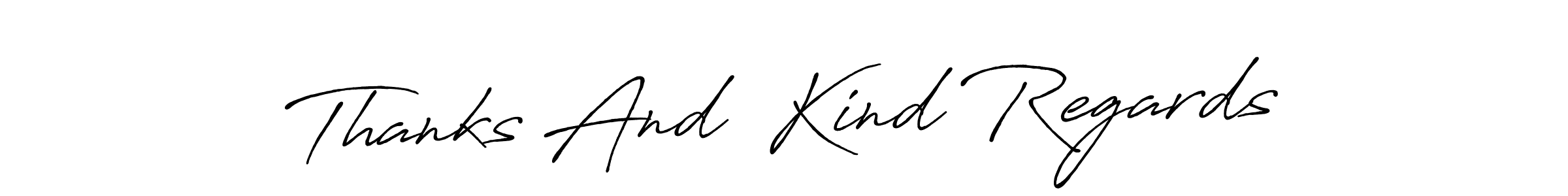 Check out images of Autograph of Thanks And  Kind Regards name. Actor Thanks And  Kind Regards Signature Style. Antro_Vectra_Bolder is a professional sign style online. Thanks And  Kind Regards signature style 7 images and pictures png
