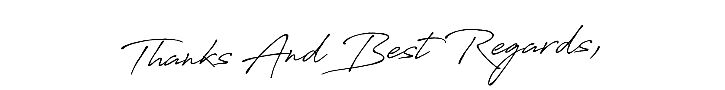 Similarly Antro_Vectra_Bolder is the best handwritten signature design. Signature creator online .You can use it as an online autograph creator for name Thanks And Best Regards,. Thanks And Best Regards, signature style 7 images and pictures png