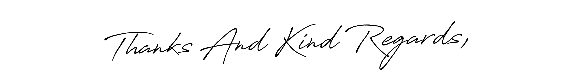 Check out images of Autograph of Thanks And Kind Regards, name. Actor Thanks And Kind Regards, Signature Style. Antro_Vectra_Bolder is a professional sign style online. Thanks And Kind Regards, signature style 7 images and pictures png