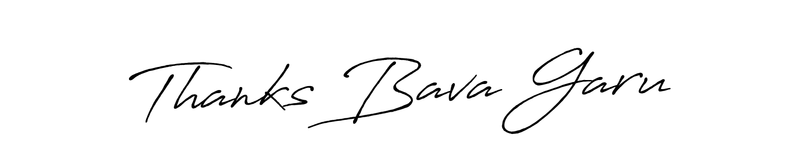 How to make Thanks Bava Garu signature? Antro_Vectra_Bolder is a professional autograph style. Create handwritten signature for Thanks Bava Garu name. Thanks Bava Garu signature style 7 images and pictures png