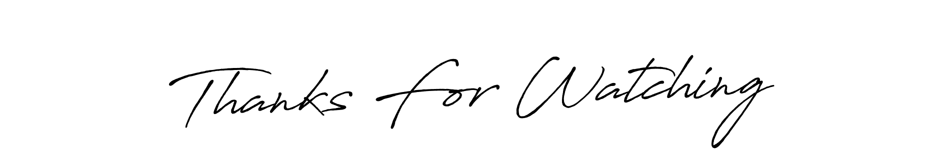 You can use this online signature creator to create a handwritten signature for the name Thanks For Watching. This is the best online autograph maker. Thanks For Watching signature style 7 images and pictures png