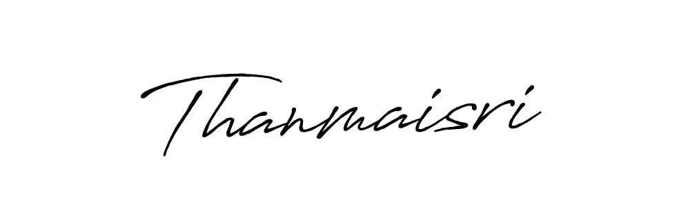 Thanmaisri stylish signature style. Best Handwritten Sign (Antro_Vectra_Bolder) for my name. Handwritten Signature Collection Ideas for my name Thanmaisri. Thanmaisri signature style 7 images and pictures png