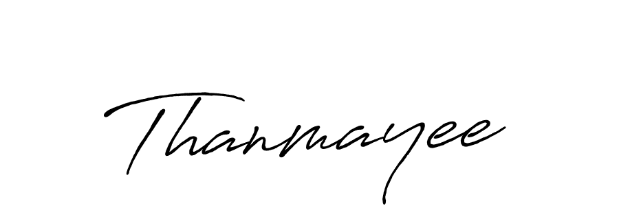 Thanmayee stylish signature style. Best Handwritten Sign (Antro_Vectra_Bolder) for my name. Handwritten Signature Collection Ideas for my name Thanmayee. Thanmayee signature style 7 images and pictures png