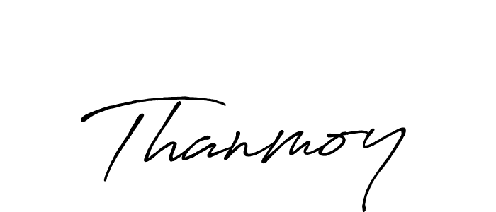 How to make Thanmoy name signature. Use Antro_Vectra_Bolder style for creating short signs online. This is the latest handwritten sign. Thanmoy signature style 7 images and pictures png