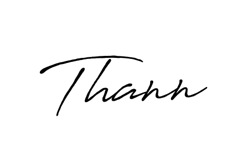 Use a signature maker to create a handwritten signature online. With this signature software, you can design (Antro_Vectra_Bolder) your own signature for name Thann. Thann signature style 7 images and pictures png