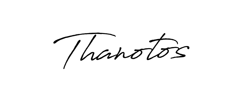 Thanotos stylish signature style. Best Handwritten Sign (Antro_Vectra_Bolder) for my name. Handwritten Signature Collection Ideas for my name Thanotos. Thanotos signature style 7 images and pictures png