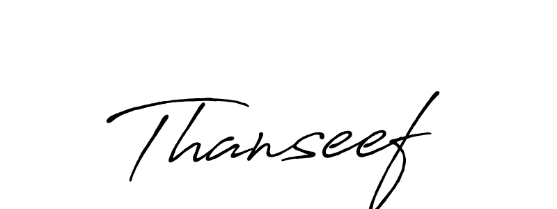 Thanseef stylish signature style. Best Handwritten Sign (Antro_Vectra_Bolder) for my name. Handwritten Signature Collection Ideas for my name Thanseef. Thanseef signature style 7 images and pictures png