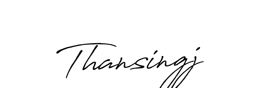 Similarly Antro_Vectra_Bolder is the best handwritten signature design. Signature creator online .You can use it as an online autograph creator for name Thansingj. Thansingj signature style 7 images and pictures png