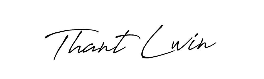 Thant Lwin stylish signature style. Best Handwritten Sign (Antro_Vectra_Bolder) for my name. Handwritten Signature Collection Ideas for my name Thant Lwin. Thant Lwin signature style 7 images and pictures png
