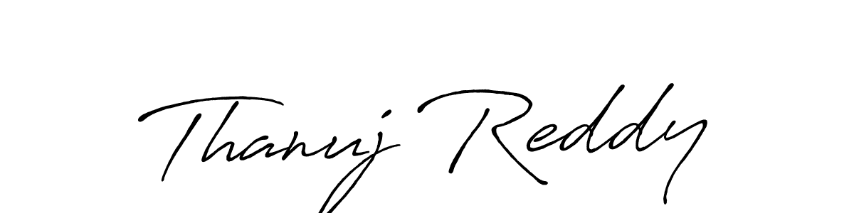 It looks lik you need a new signature style for name Thanuj Reddy. Design unique handwritten (Antro_Vectra_Bolder) signature with our free signature maker in just a few clicks. Thanuj Reddy signature style 7 images and pictures png