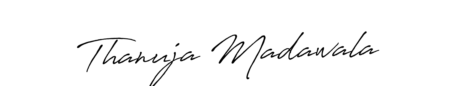 Also You can easily find your signature by using the search form. We will create Thanuja Madawala name handwritten signature images for you free of cost using Antro_Vectra_Bolder sign style. Thanuja Madawala signature style 7 images and pictures png