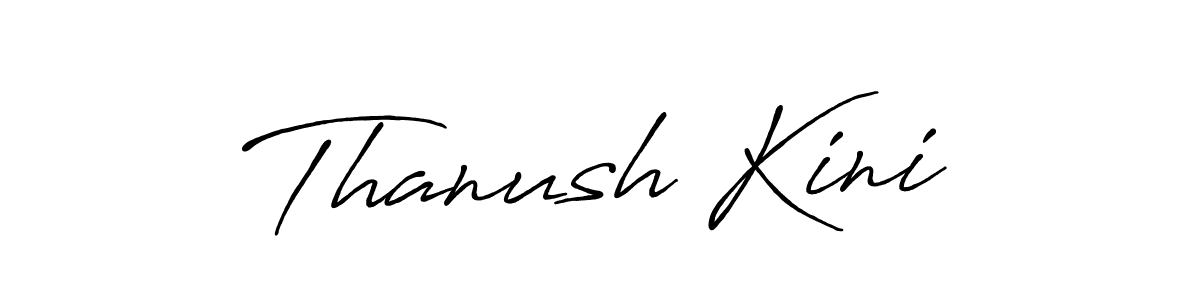 Design your own signature with our free online signature maker. With this signature software, you can create a handwritten (Antro_Vectra_Bolder) signature for name Thanush Kini. Thanush Kini signature style 7 images and pictures png