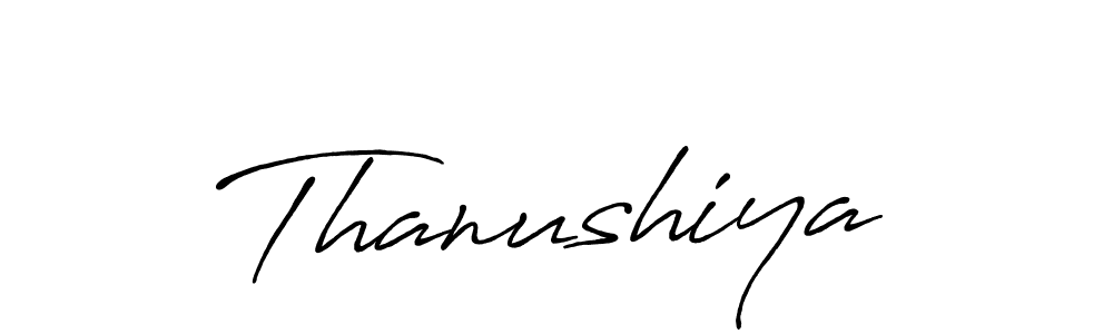 Thanushiya stylish signature style. Best Handwritten Sign (Antro_Vectra_Bolder) for my name. Handwritten Signature Collection Ideas for my name Thanushiya. Thanushiya signature style 7 images and pictures png