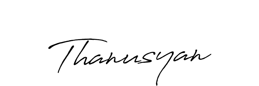 Also we have Thanusyan name is the best signature style. Create professional handwritten signature collection using Antro_Vectra_Bolder autograph style. Thanusyan signature style 7 images and pictures png
