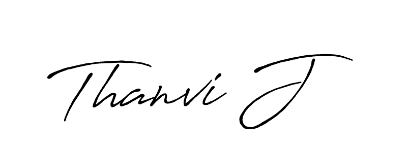 It looks lik you need a new signature style for name Thanvi J. Design unique handwritten (Antro_Vectra_Bolder) signature with our free signature maker in just a few clicks. Thanvi J signature style 7 images and pictures png