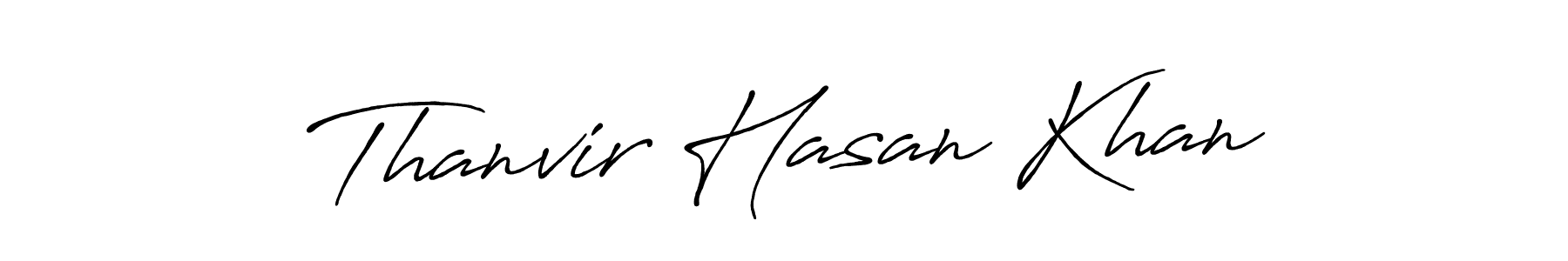 Thanvir Hasan Khan stylish signature style. Best Handwritten Sign (Antro_Vectra_Bolder) for my name. Handwritten Signature Collection Ideas for my name Thanvir Hasan Khan. Thanvir Hasan Khan signature style 7 images and pictures png