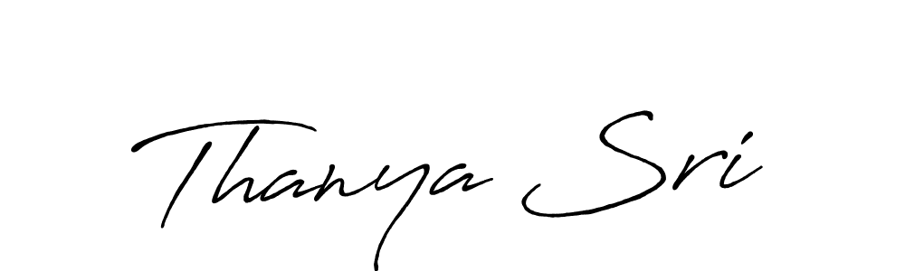 if you are searching for the best signature style for your name Thanya Sri. so please give up your signature search. here we have designed multiple signature styles  using Antro_Vectra_Bolder. Thanya Sri signature style 7 images and pictures png