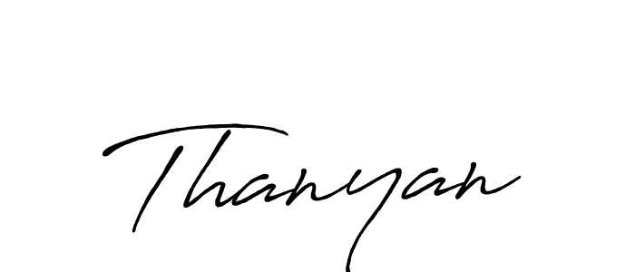 if you are searching for the best signature style for your name Thanyan. so please give up your signature search. here we have designed multiple signature styles  using Antro_Vectra_Bolder. Thanyan signature style 7 images and pictures png