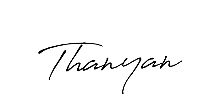 if you are searching for the best signature style for your name Thanyan. so please give up your signature search. here we have designed multiple signature styles  using Antro_Vectra_Bolder. Thanyan signature style 7 images and pictures png