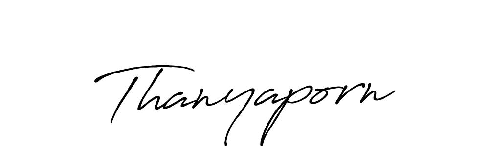 if you are searching for the best signature style for your name Thanyaporn. so please give up your signature search. here we have designed multiple signature styles  using Antro_Vectra_Bolder. Thanyaporn signature style 7 images and pictures png