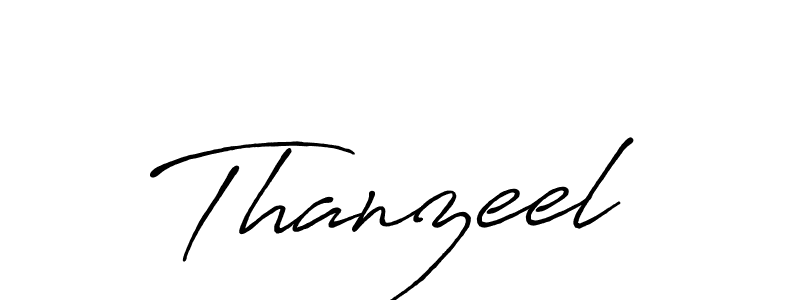 Make a beautiful signature design for name Thanzeel. With this signature (Antro_Vectra_Bolder) style, you can create a handwritten signature for free. Thanzeel signature style 7 images and pictures png