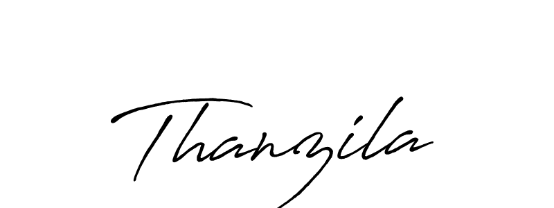 Also we have Thanzila name is the best signature style. Create professional handwritten signature collection using Antro_Vectra_Bolder autograph style. Thanzila signature style 7 images and pictures png