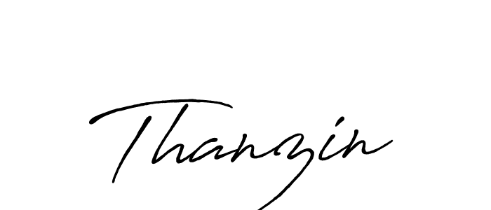 Make a beautiful signature design for name Thanzin. Use this online signature maker to create a handwritten signature for free. Thanzin signature style 7 images and pictures png