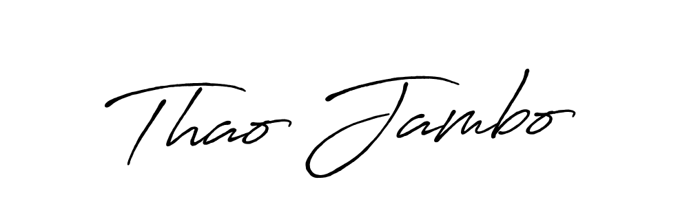 You should practise on your own different ways (Antro_Vectra_Bolder) to write your name (Thao Jambo) in signature. don't let someone else do it for you. Thao Jambo signature style 7 images and pictures png