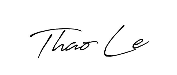 How to make Thao Le signature? Antro_Vectra_Bolder is a professional autograph style. Create handwritten signature for Thao Le name. Thao Le signature style 7 images and pictures png
