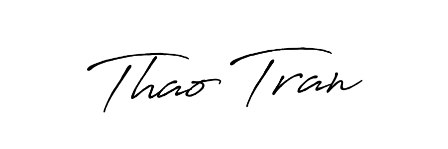 You should practise on your own different ways (Antro_Vectra_Bolder) to write your name (Thao Tran) in signature. don't let someone else do it for you. Thao Tran signature style 7 images and pictures png