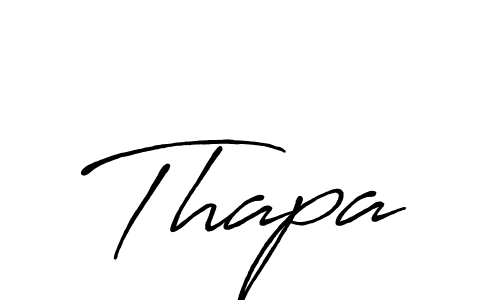 Use a signature maker to create a handwritten signature online. With this signature software, you can design (Antro_Vectra_Bolder) your own signature for name Thapa. Thapa signature style 7 images and pictures png