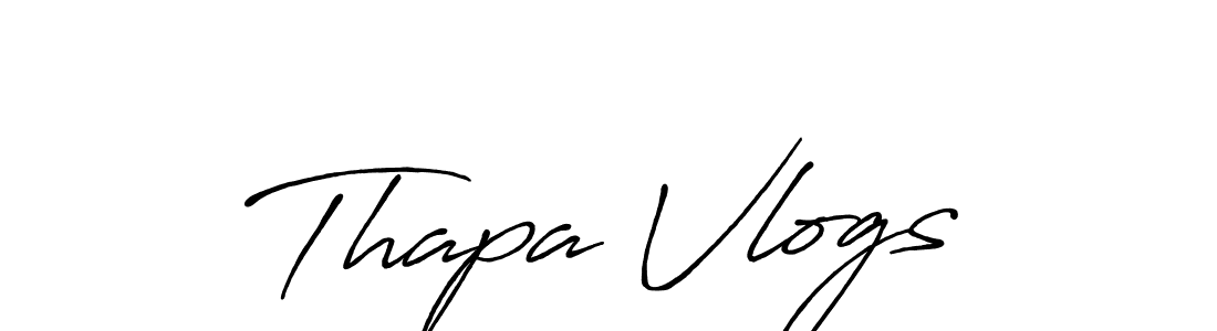 Here are the top 10 professional signature styles for the name Thapa Vlogs. These are the best autograph styles you can use for your name. Thapa Vlogs signature style 7 images and pictures png