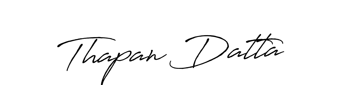 Thapan Datta stylish signature style. Best Handwritten Sign (Antro_Vectra_Bolder) for my name. Handwritten Signature Collection Ideas for my name Thapan Datta. Thapan Datta signature style 7 images and pictures png