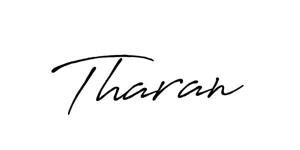 Make a beautiful signature design for name Tharan. With this signature (Antro_Vectra_Bolder) style, you can create a handwritten signature for free. Tharan signature style 7 images and pictures png