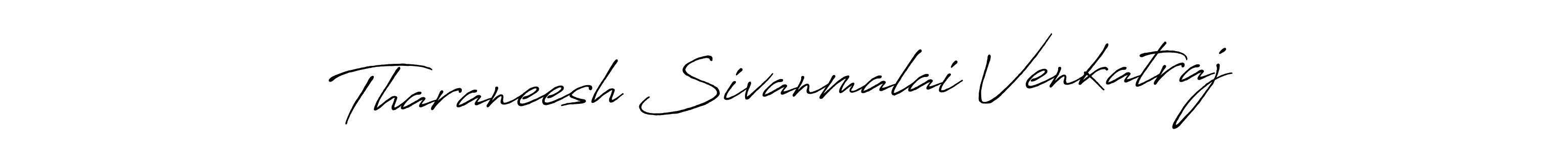 Create a beautiful signature design for name Tharaneesh Sivanmalai Venkatraj. With this signature (Antro_Vectra_Bolder) fonts, you can make a handwritten signature for free. Tharaneesh Sivanmalai Venkatraj signature style 7 images and pictures png