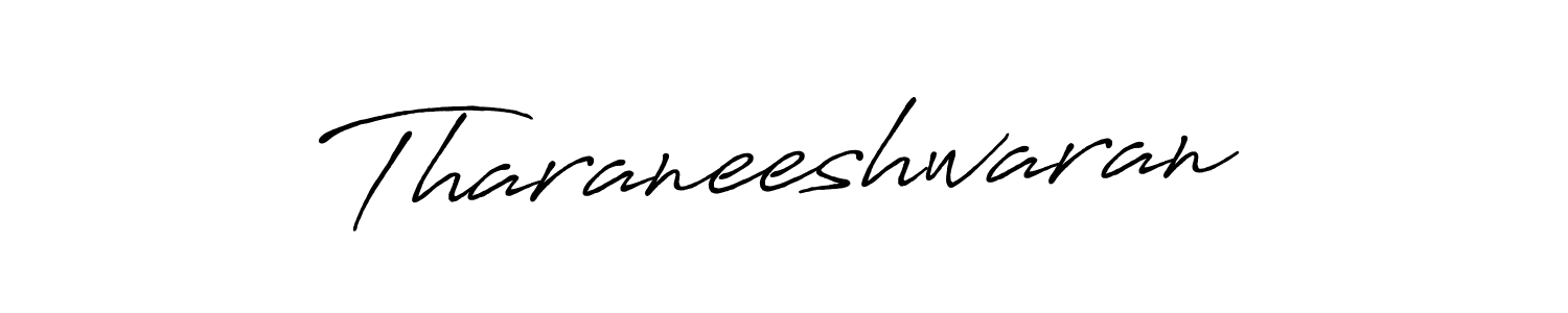 Make a beautiful signature design for name Tharaneeshwaran. With this signature (Antro_Vectra_Bolder) style, you can create a handwritten signature for free. Tharaneeshwaran signature style 7 images and pictures png