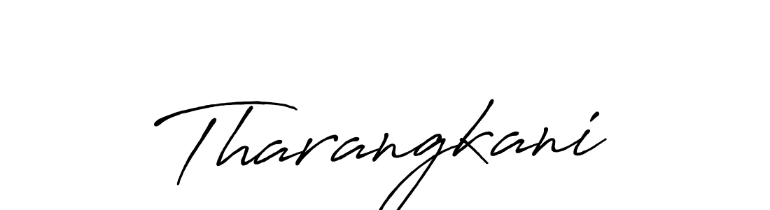 Use a signature maker to create a handwritten signature online. With this signature software, you can design (Antro_Vectra_Bolder) your own signature for name Tharangkani. Tharangkani signature style 7 images and pictures png