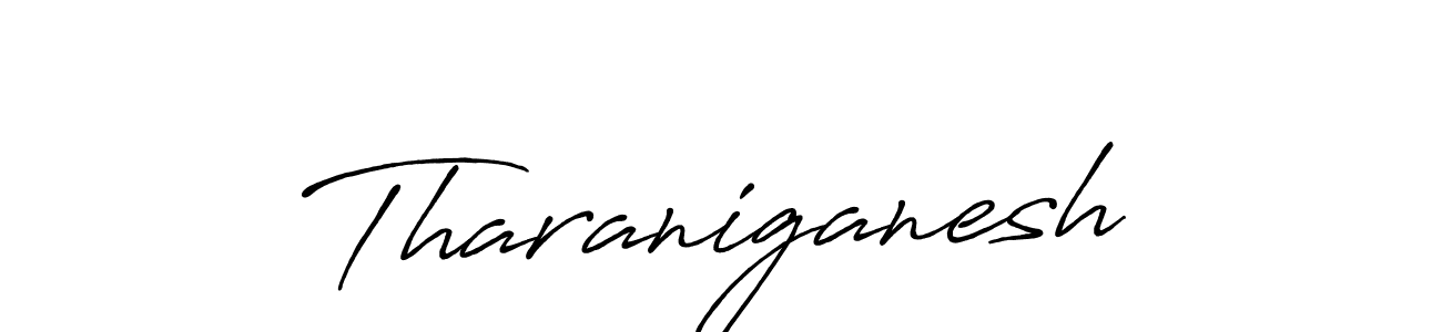 Create a beautiful signature design for name Tharaniganesh. With this signature (Antro_Vectra_Bolder) fonts, you can make a handwritten signature for free. Tharaniganesh signature style 7 images and pictures png