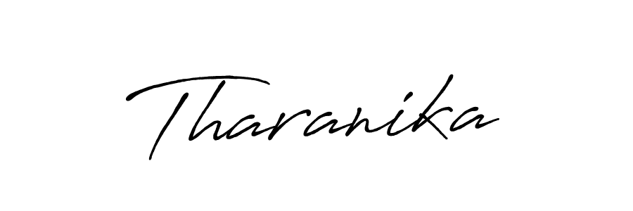 How to make Tharanika name signature. Use Antro_Vectra_Bolder style for creating short signs online. This is the latest handwritten sign. Tharanika signature style 7 images and pictures png