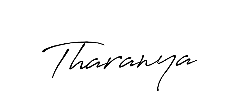 Also we have Tharanya name is the best signature style. Create professional handwritten signature collection using Antro_Vectra_Bolder autograph style. Tharanya signature style 7 images and pictures png