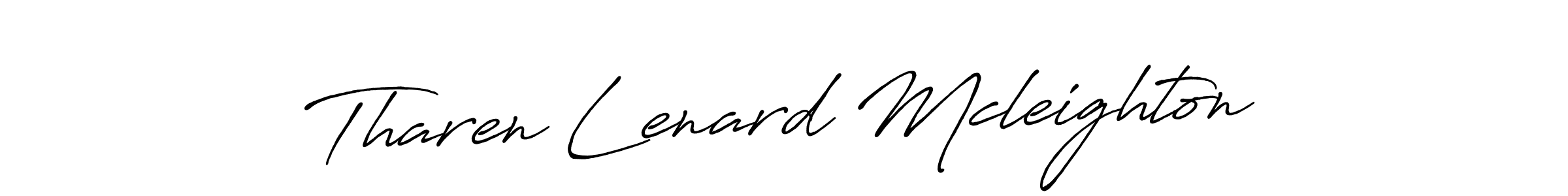 You can use this online signature creator to create a handwritten signature for the name Tharen Lenard Mcleighton. This is the best online autograph maker. Tharen Lenard Mcleighton signature style 7 images and pictures png