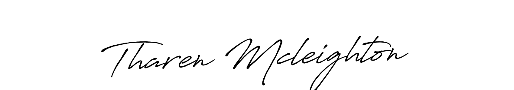 Create a beautiful signature design for name Tharen Mcleighton. With this signature (Antro_Vectra_Bolder) fonts, you can make a handwritten signature for free. Tharen Mcleighton signature style 7 images and pictures png